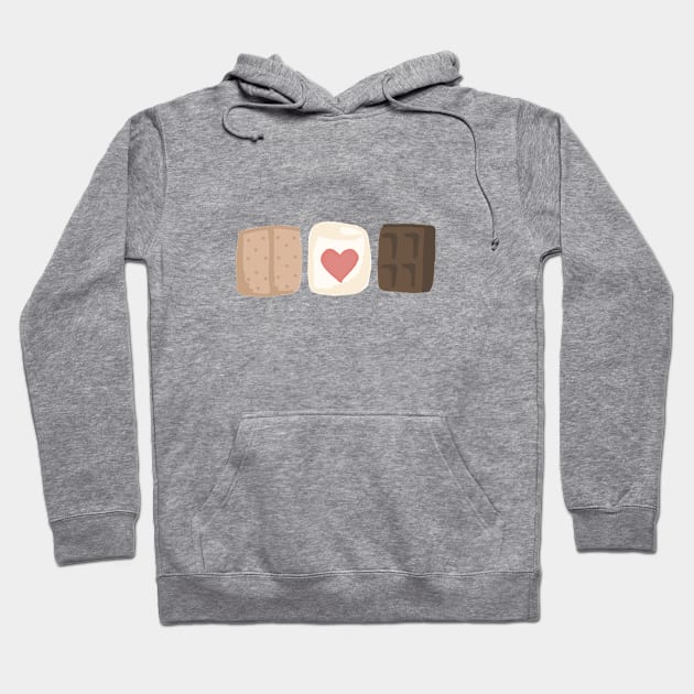 Give S'More love Hoodie by bumblebeebuiscut